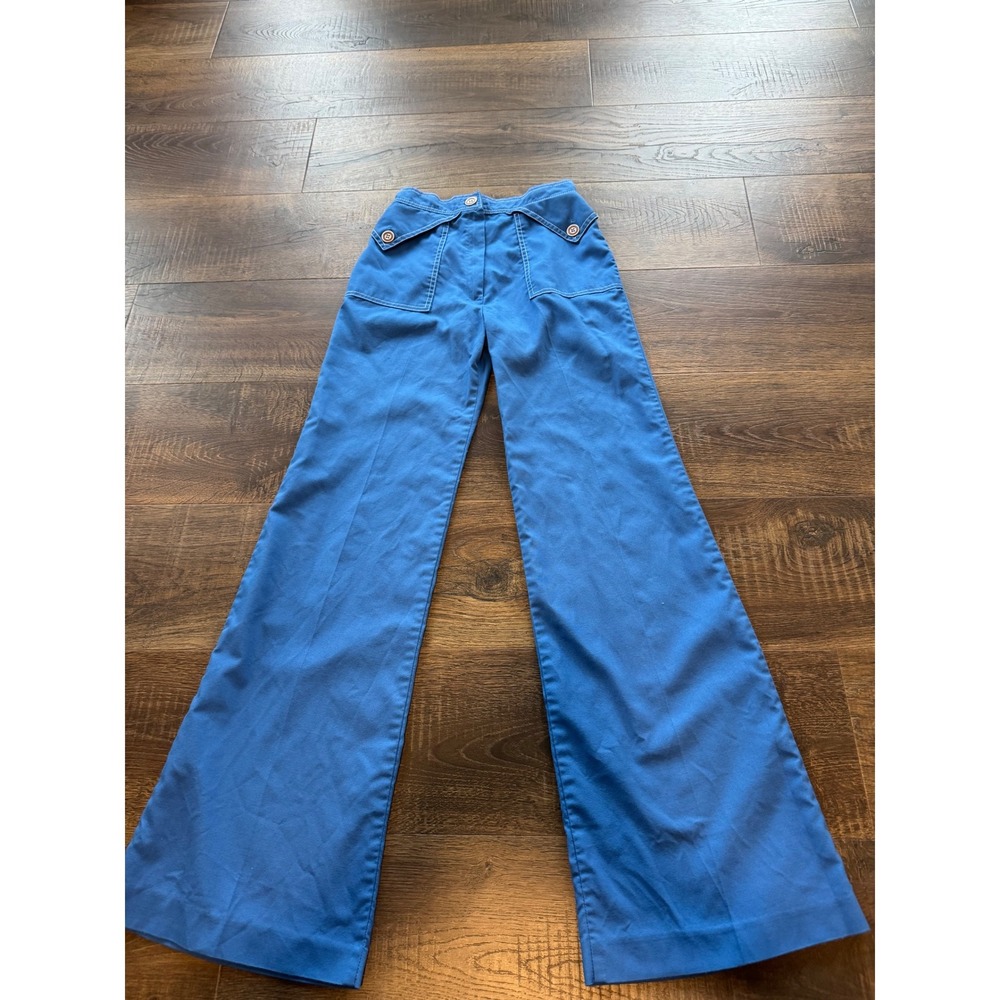 Vintage Bronson of California Blue‎ Wide Leg Bell Bottom Pants Size 5-6